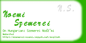 noemi szemerei business card